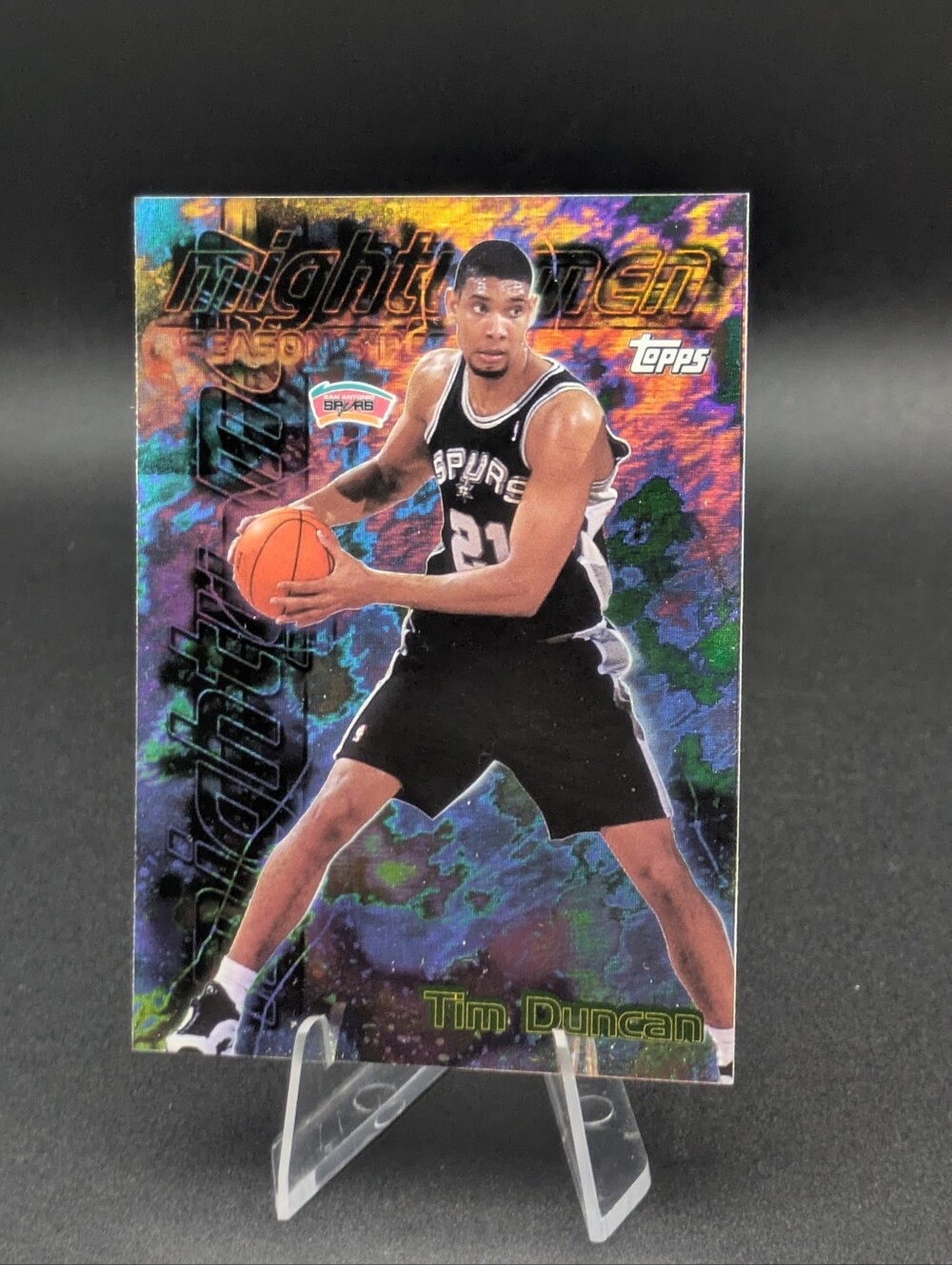 1999-00 Topps - Season's Best Mighty Men - Tim Duncan #SB7 - San Antonio Spurs